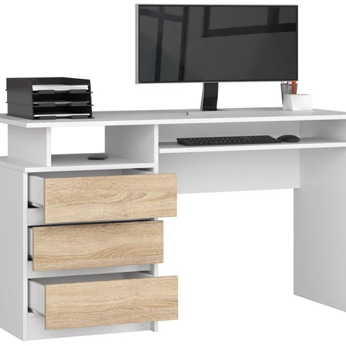 Tvirtas stalas su laminuota plokšte ir ABS briauna