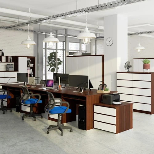 Kokybiškas rašomasis stalas su atspariais paviršiais ir instrukcija