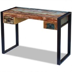 Rašomasis stalas, perdirbtos medienos masyvas - Darbo stalai