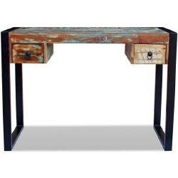 Rašomasis stalas, perdirbtos medienos masyvas - Darbo stalai