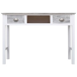 Rašomasis stalas, pilkos spalvos, 110x45x76 cm, mediena - Rašomieji stalai