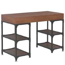 Rašomasis stalas su 3 stalčiais, 110x50x78, eglės masyvas - Darbo stalai