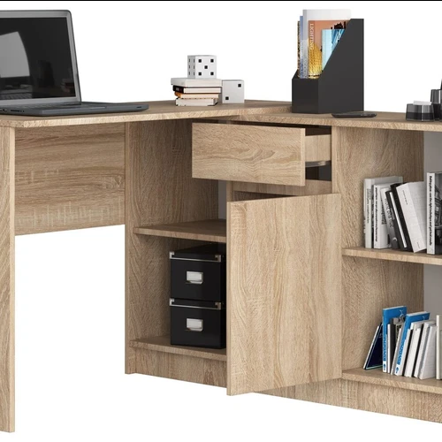 Madingas sonomos ąžuolo spalvos biuro ir namų baldai