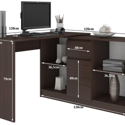 Patrauklus rašomasis stalas su atsparia trinčiai danga