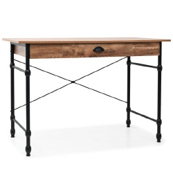 Rašomasis stalas su stalčiumi, 110x55x75cm, ąžuolo spalva