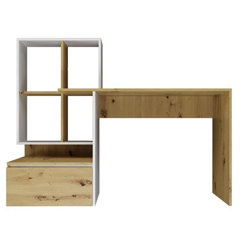 Modernus rašomasis stalas su ABS apdaila ir 5 lentynomis