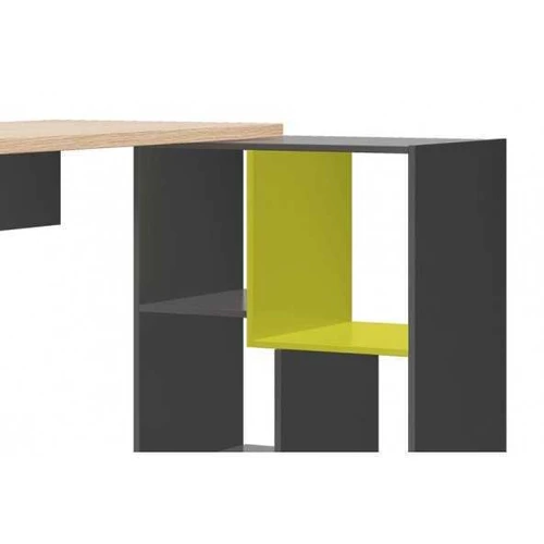 Elegantiškas rašomasis stalas grafito spalva