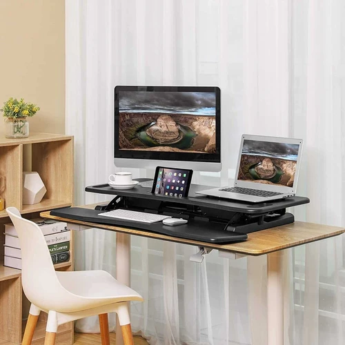 Stalas su klaviatūros dėklu ir 15 kg keliamąja galia