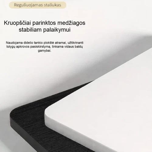 Kompaktiškas daugiafunkcinis stalas su MDF viršumi