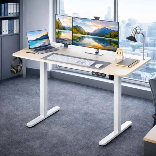 Reguliuojamo aukščio stalas Relaxdays 10053461_9186, Elektrinis, 160 × 120 × 60 cm - Darbo stalai
