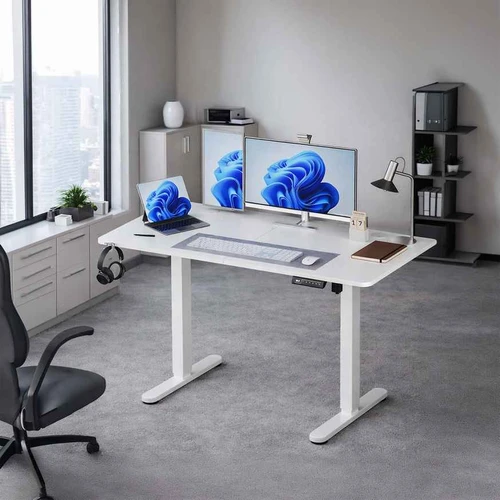 Reguliuojamo aukščio stalas Relaxdays, elektrinis, 140 × 120 × 60 cm - Darbo stalai