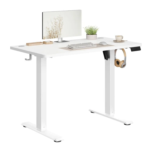 Reguliuojamo aukščio stalas VASAGLE, Elektrinis, 80 × 50 × 72–120 cm - Darbo stalai