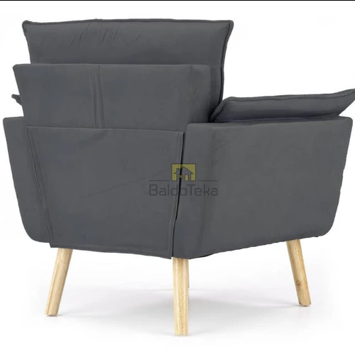 Ergonominis fotelis su reguliuojama aukšte ir natūraliomis kojomis