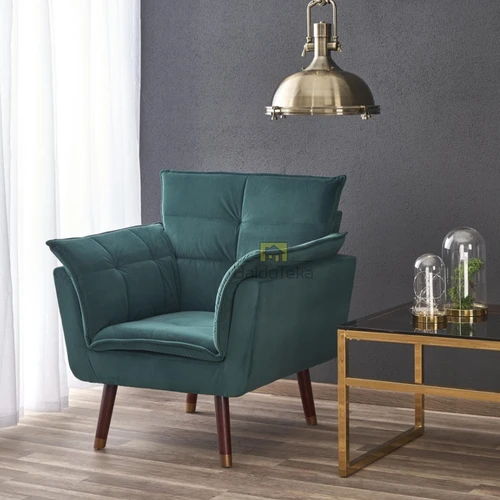 Tamsiai žalia spalva, tamsaus riešuto kojos