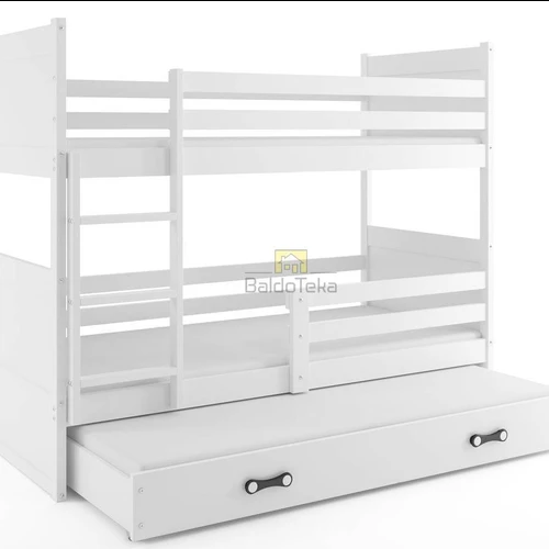 Natūralaus medžio lovynas su patalynės dėže