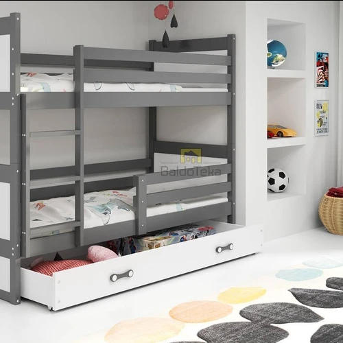 Universalus MDF vaikiškos lovos komplektas su patalynės dėže