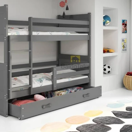 Individualios spalvos vaikiška lova su funkcionalia tvorele