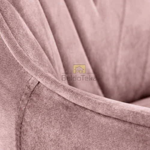 Veliūrinė kėdė su moderniu dizainu