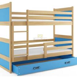 RICO (pušis) bms vaikiška dviaukštė lova + čiužiniai - Lovos