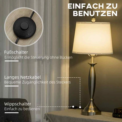 Lempos su kojiniu jungikliu ir ilgu laidu