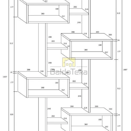 Moderni spintelė su individualia spalva, 85x161x26 cm