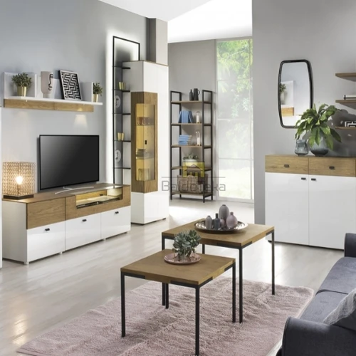 Balta matinė/blizgi/ąžuolas Rio