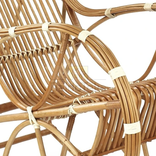 ROCCO krėslas su vytelėmis – 58x55x110 cm, natūrali medžio spalva