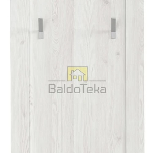 Šviesių atspalvių spinta su funkcionalia vidine erdve