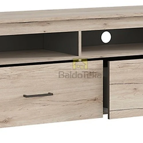 Moderni šviesaus ąžuolo spinta su pilku atspalviu