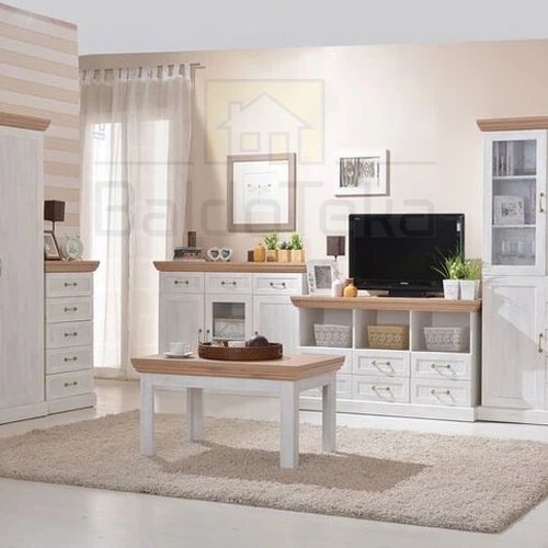 Stilinga spinta su šiaurės pušies ir ąžuolo apdaila