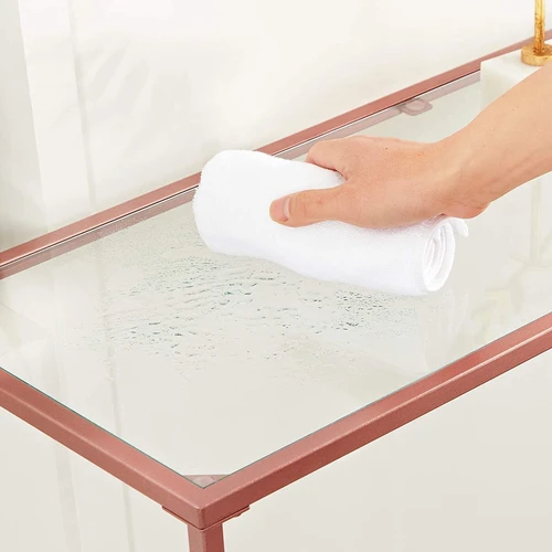 Stilingas rožinio aukso staliukas su ES vadovu