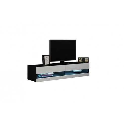 RTV VIGO NEW VG12C 140 komoda blizgi juoda / balta