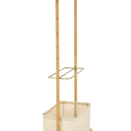 Minkšta smėlio spalvos sofa su aukso detalėmis