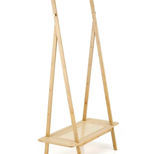 Stilinga rotango kėdė su natūralia medžio tekstūra