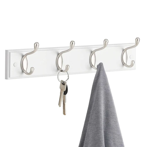 4 dvigubi kabliukai – 8 drabužiams pakabinti