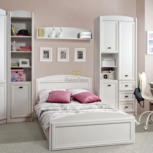 Lova be grotelių ir patalynės dėžės