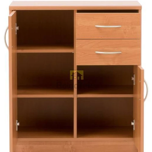 Moderni 74x85x35 cm spinta šviesaus ąžuolo atspalvio