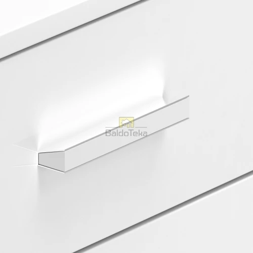 Kokybiškas baltas matinis stalčius su universaliu montavimu