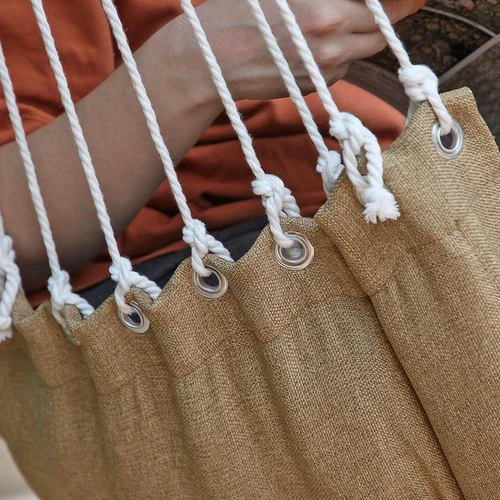 Kėdė iš lino imitacijos su poliesterio užpildu