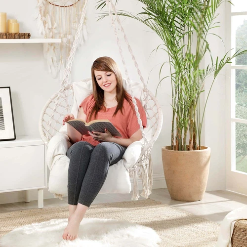 Patogi pakabinama kėdė su 120 kg apkrova