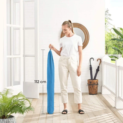 Ąžuolo ir medvilnės pakabinama kėdė