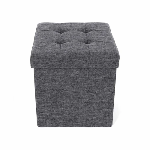 Tamsiai pilka sulankstoma kėdė su dideliu laikymo talpa