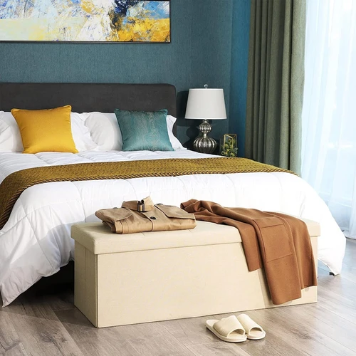 Daugiafunkcė SONGMICS dėžė – batų suoliukas, lovos skrynia ar papildoma sėdima vieta