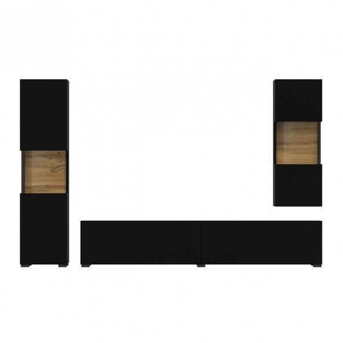 Kompaktus indaujų rinkinys su RTV spintele ir moderniu dizainu