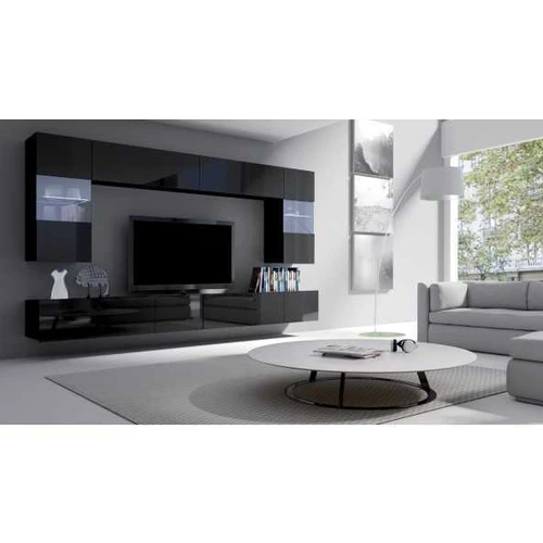 Sekcija CALABRIA 1 (P300xA210xG43) juoda/juoda blizgi