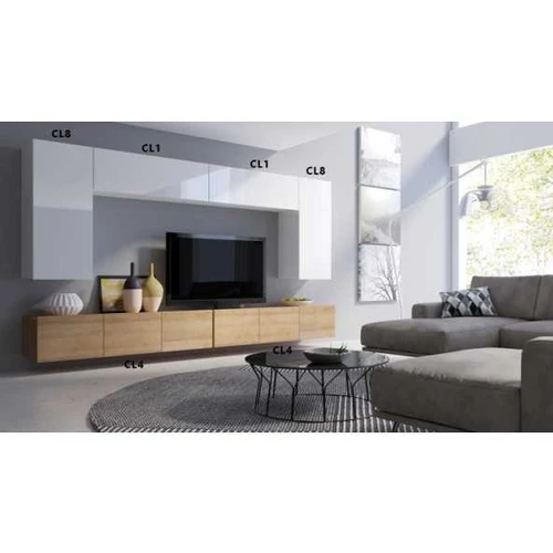 Elegantiškos pakabintos lentynos ir spintelės su LED apšvietimu