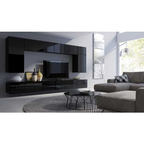 Sekcija CALABRIA 15 (P300xA210xG43) juoda/juoda blizgi