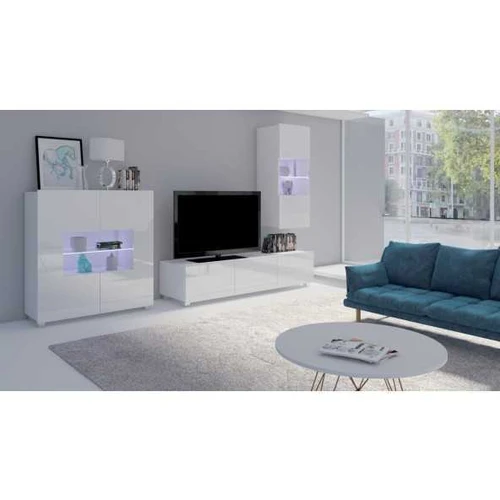 Sekcija CALABRIA 7 (P250xA200xG43) baltas / blizgus baltas