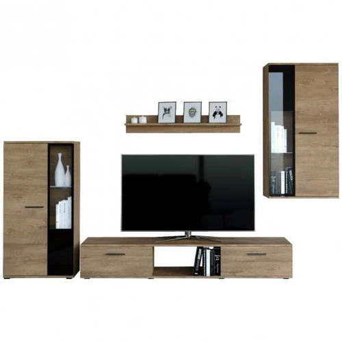 Ąžuolo lefko spalvos sieninis komplektas su koreguojamais tarpais