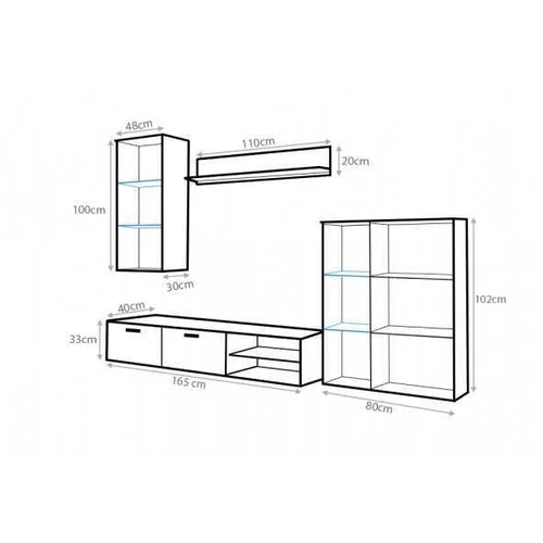 Ergonominė RTV spintelė su dideliu talpyklu